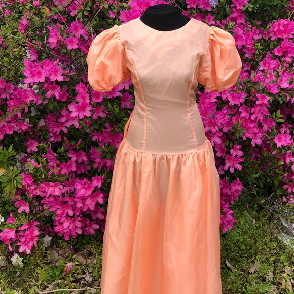 SOLDVintage 1980’s Cinderella drop waist gownSOLD - Picture 2 of 5